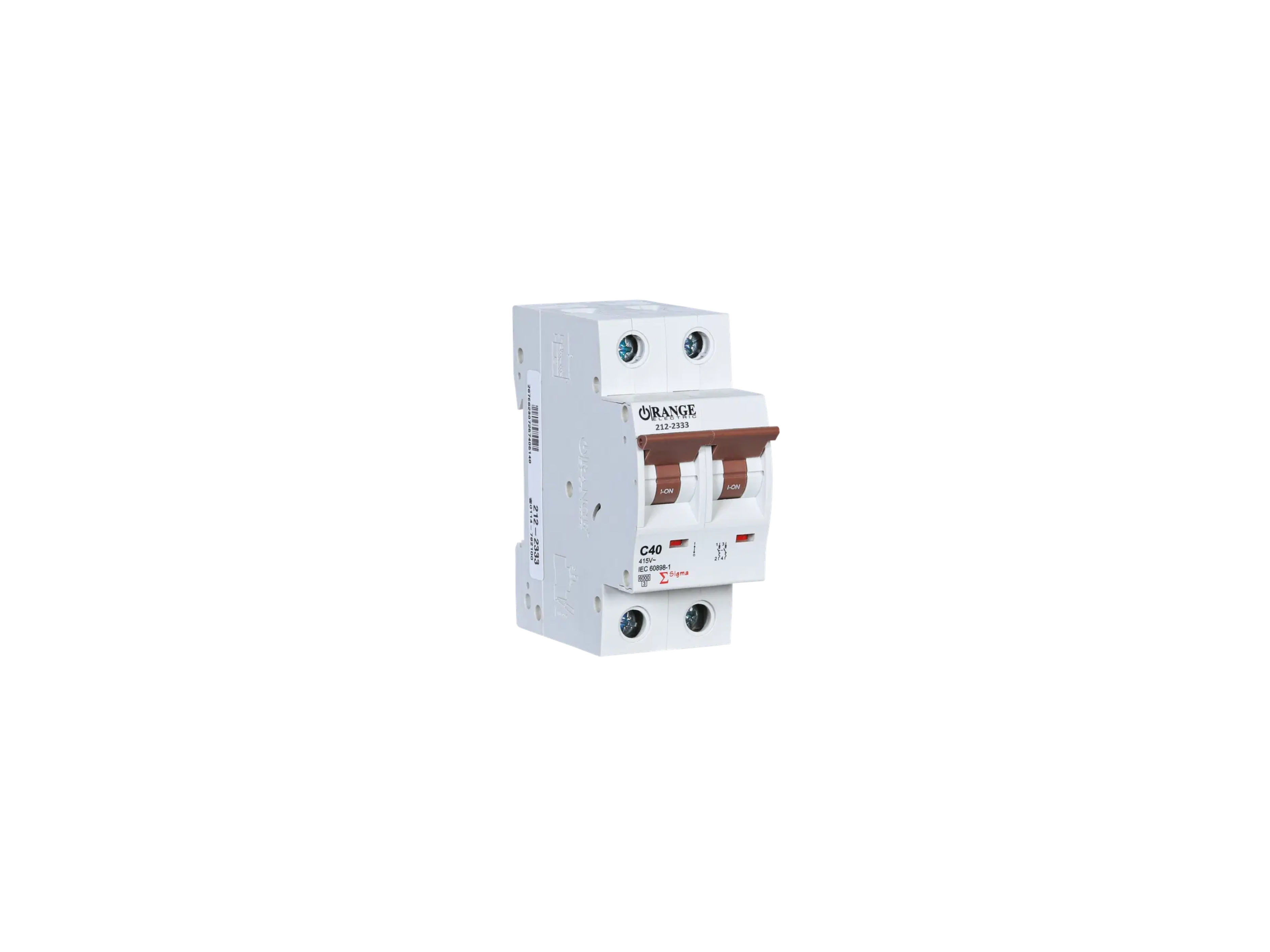 MCB 2POLE 40A 6KA SIGMA ORANGE